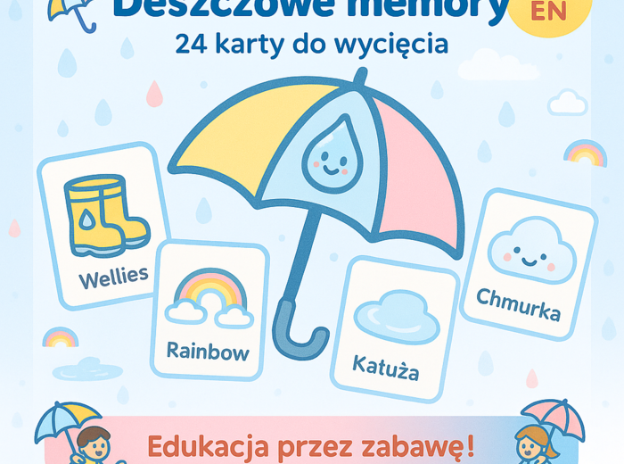 „Deszczowe memory” – gra obrazkowa