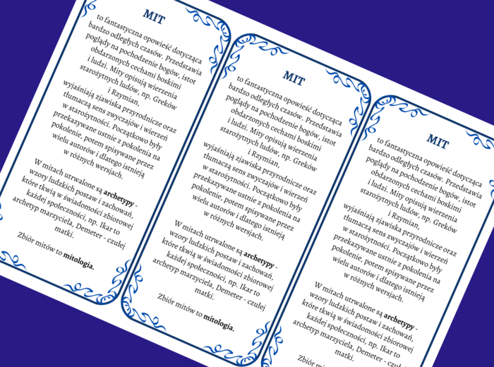 MIT – epika - mitologia – cechy – wklejka