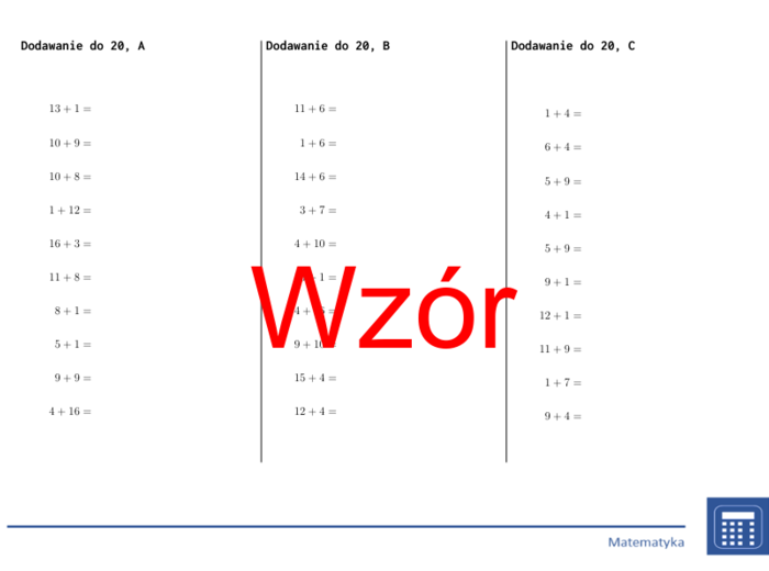 Arytmetyka dla klas 1-5 | matematyka | zestaw promocyjny