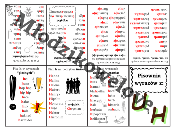 Ortograficzne mini książeczki
