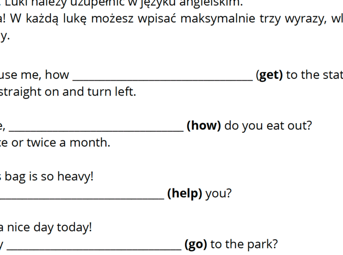 FUNKCJE JĘZYKOWE - EGZAMIN ÓSMOKLASISTY, MINI DIALOGI