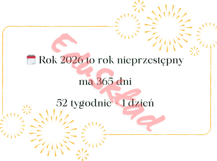 📌 Poznaj liczbę 2026 – karty matematyczne na Nowy Rok