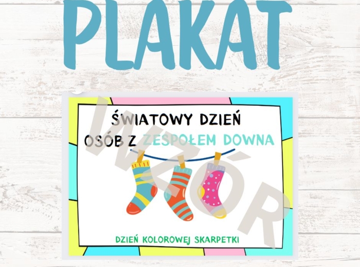 Plakat z okazji Dnia Osób z Zespołem Downa