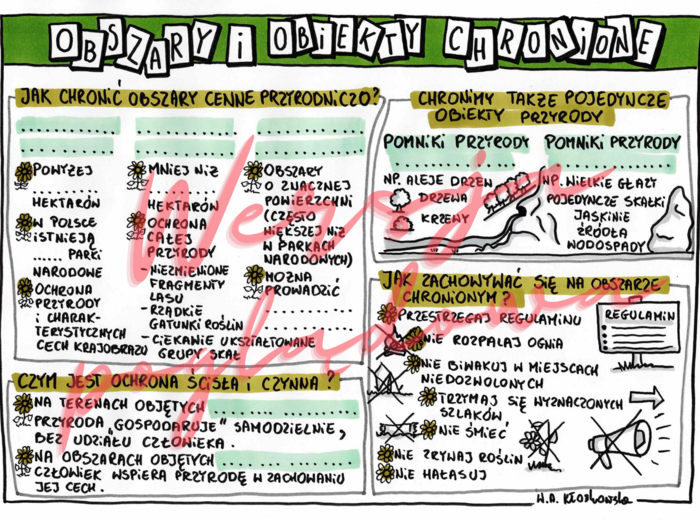 Obszary i obiekty chronione - przyroda klasa 4