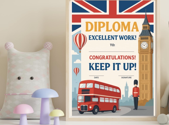 Zestaw Dyplomów / English Diploma na zakończenie Roku