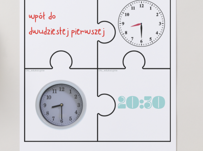 Zegar - puzzle
