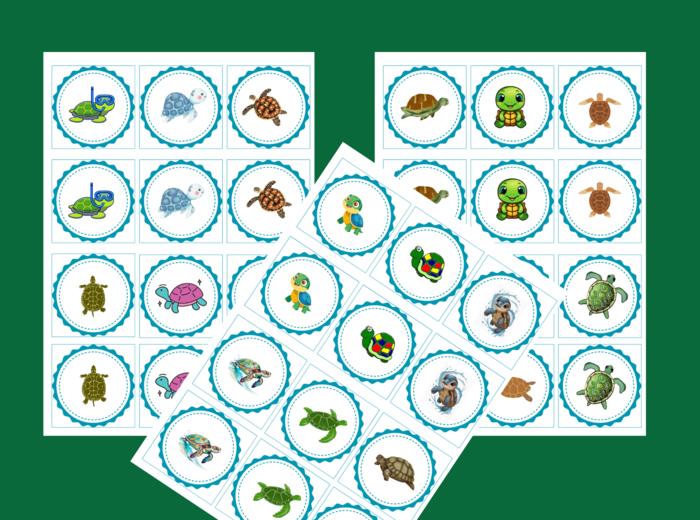 DZIEŃ ŻÓŁWIA – memory – 36 szt.