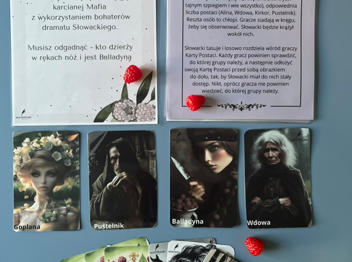 Zbrodnia Balladyny - gra karciana na motywach gry Mafia