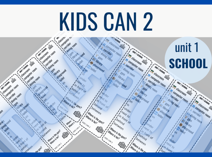 Kids Can 2 unit 1 – zakładki do książki