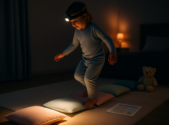 Tor przeszkód z poduszek