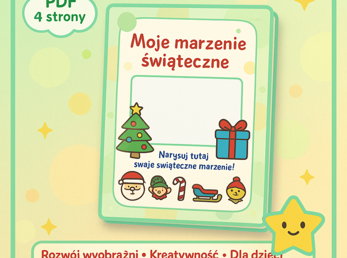 Projekt „Moje marzenie świąteczne” – mini książeczka
