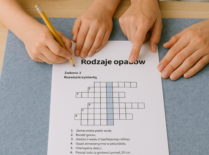 Karta pracy „Rodzaje opadów”