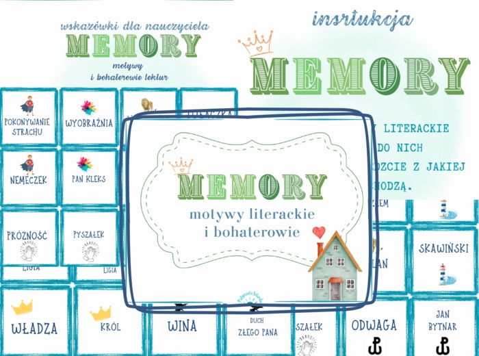 Motywy i bohaterowie- MEMORY