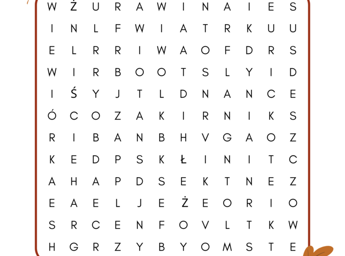 Jesienny zestaw zadań dla uczniów edukacji wczesnoszkolnej. 12 zadań.