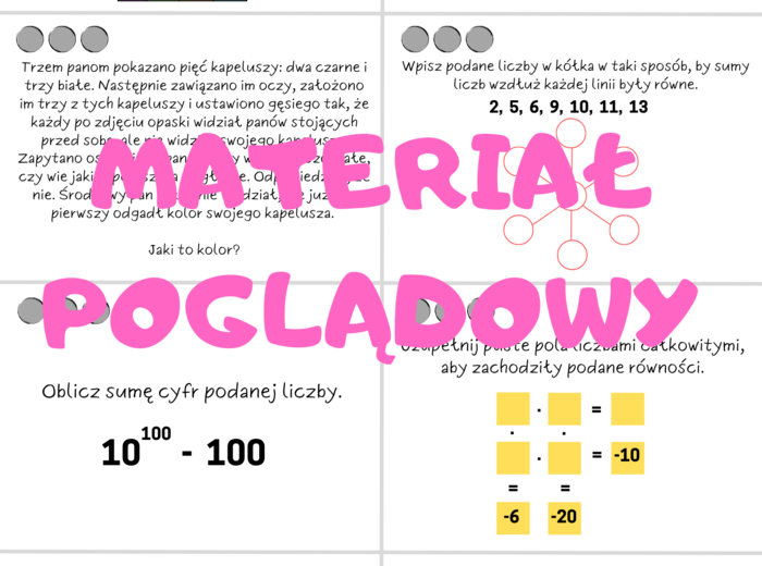 Łamigłówki różne. Klasa 4, klasa 5, klasa 6, klasa 7, klasa 8