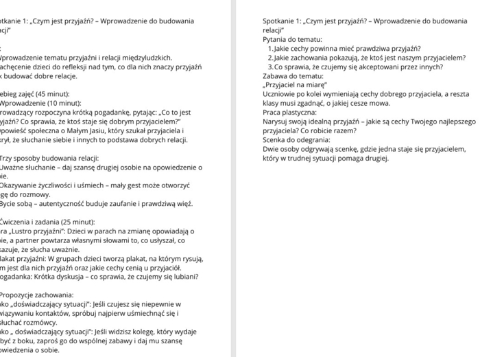 PRZYJAŹŃ I RELACJE