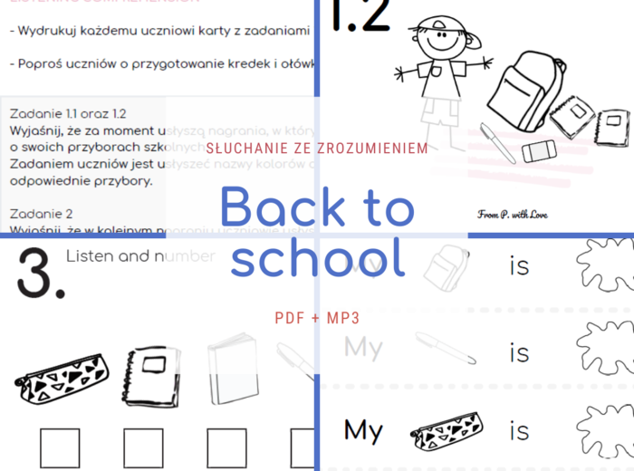 Back to school - słuchanie i czytanie ze zrozumieniem