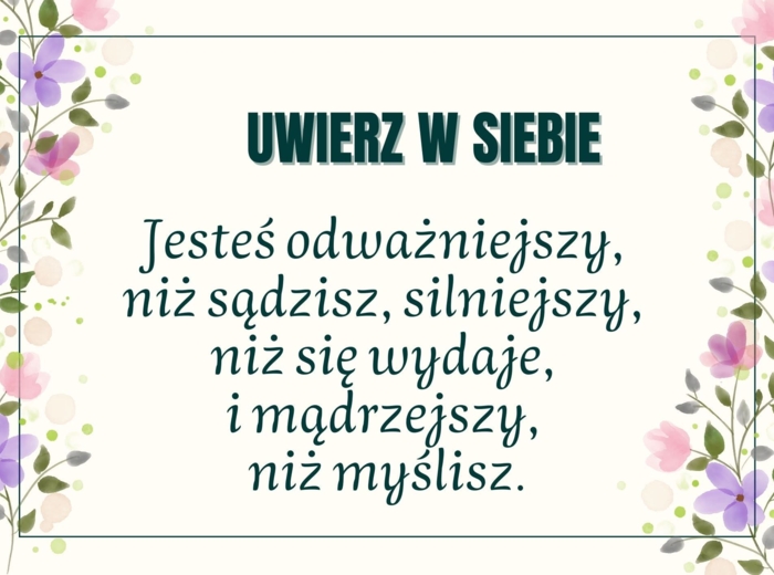 Gazetka motywująca "DASZ RADĘ"