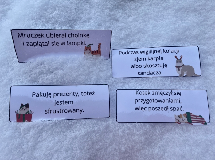 Zdania złożone współrzędnie - przykłady świąteczne - Boże Narodzenie