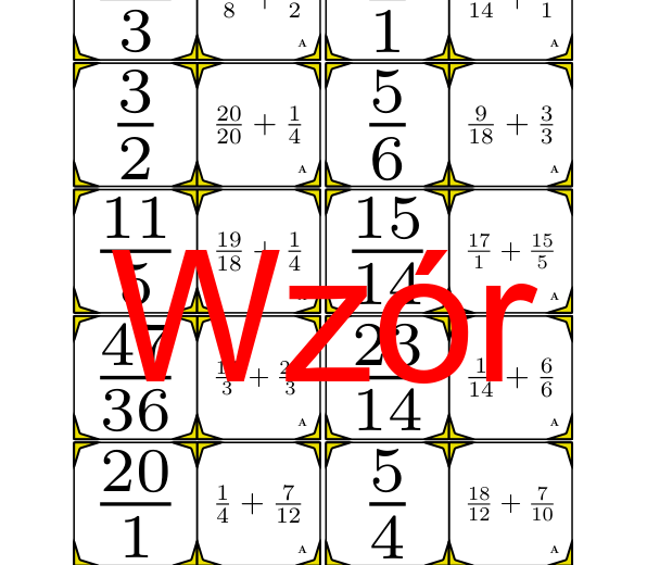 Domino - Dodawanie ułamków | matematyka