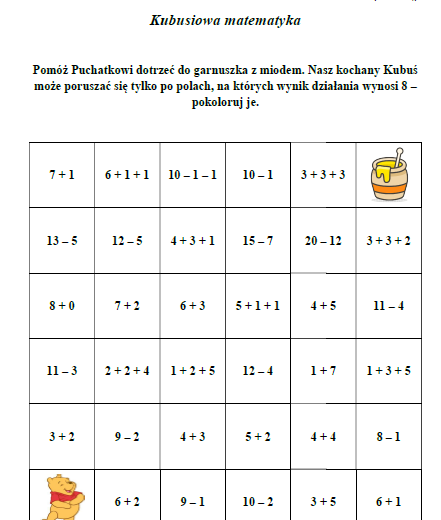 Edukacja matematyczna. Kubusiowa matematyka