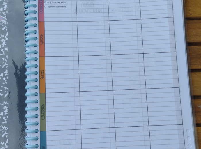 Tygodniowe plannery lekcji na każdy rok szkolny