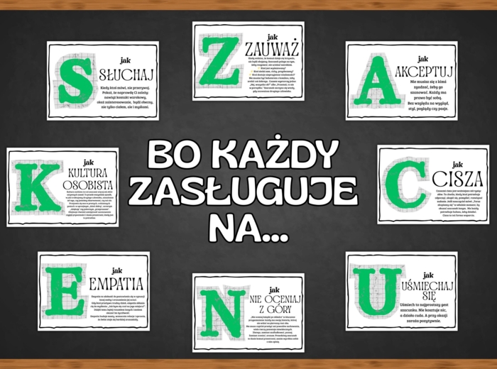 SZACUNEK - zestaw materiałów edukacyjnych (gazetka + scenariusz)