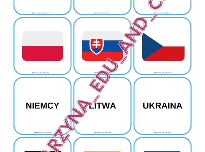 Memory - państwa i flagi Europy