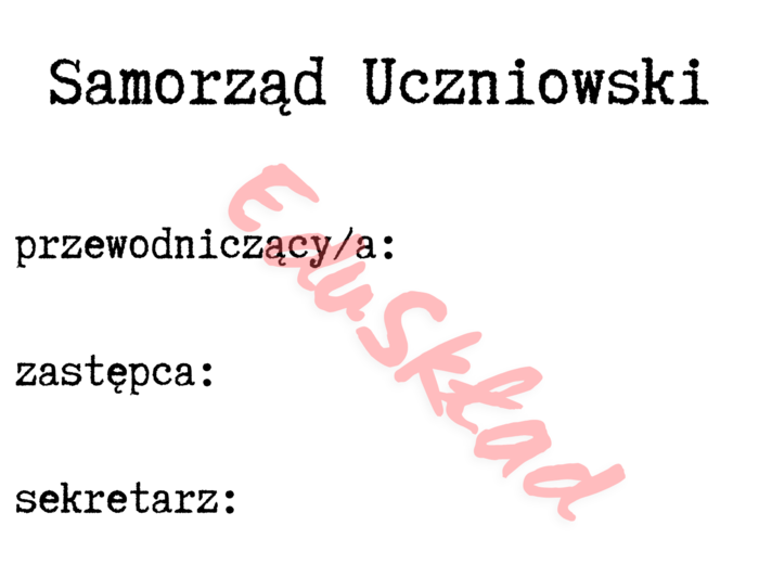 Gazetka „Samorząd Uczniowski”