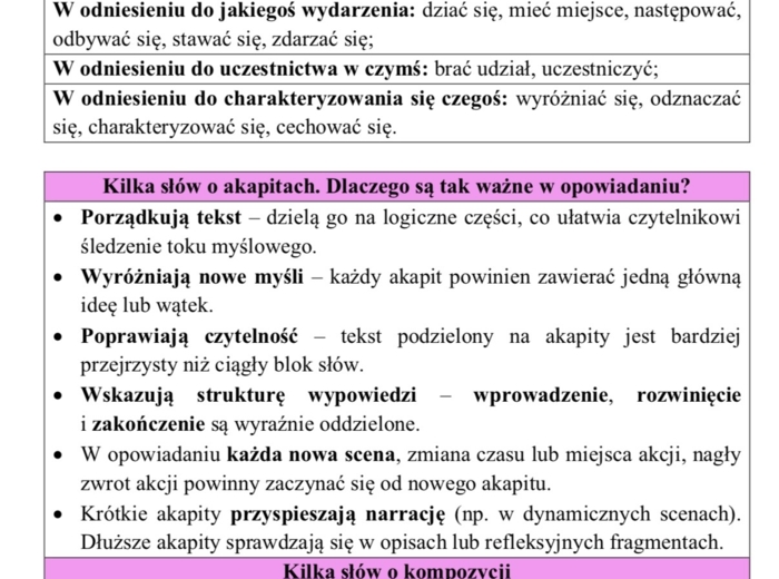 Opowiadanie twórcze na E8