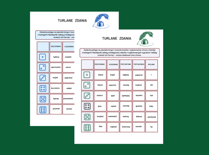 Turlane ZDANIA – kl. 2-8 – ćwiczenia redakcyjne