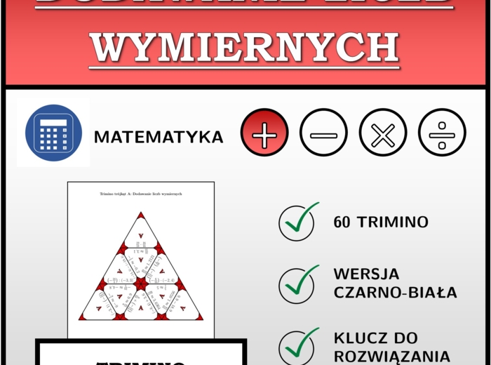 Trimino - Dodawanie liczb wymiernych | matematyka