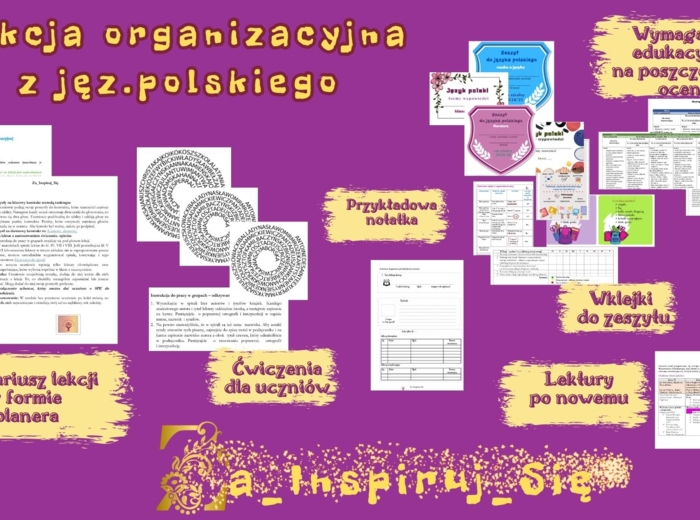 Scenariusz lekcji jęz. polskiego dla klas IV-VIII- lekcje na początek roku szkolnego