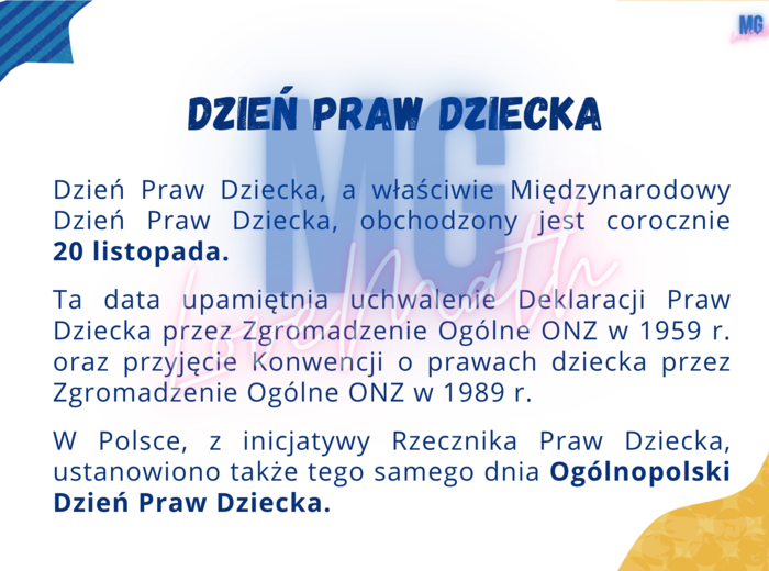 Prawa dziecka - gazetka / prezentacja na Dzień Praw Dziecka