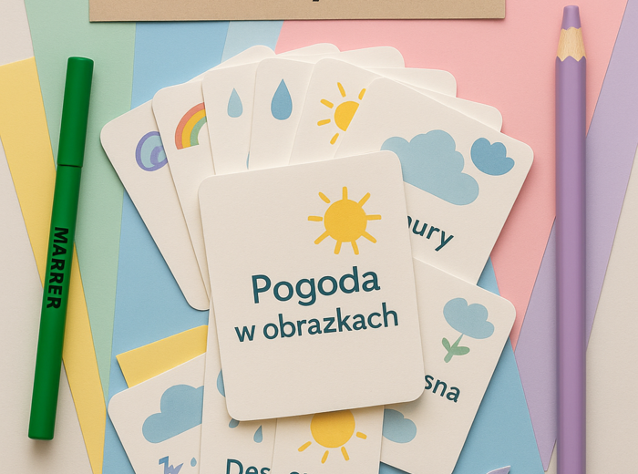 Zestaw kart pracy „Pogoda w obrazkach”