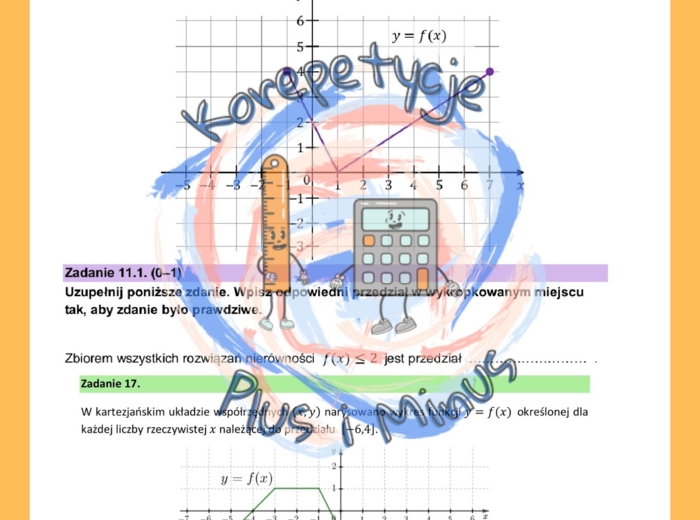 Zadania maturalne własności funkcji
