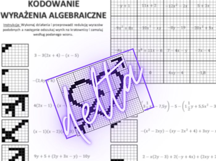 Kodowanie, wyrażenia algebraiczne, klasa 7,8