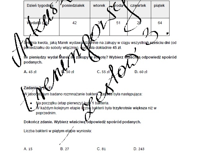 Egzamin ósmoklasisty z matematyki - Arkusz treningowy - Zestaw 3