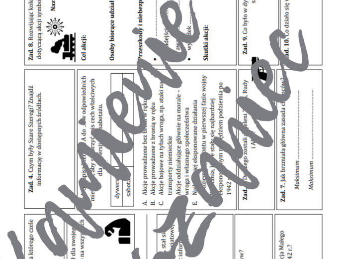 KAMIENIE NA SZANIEC: Krok po kroku – karta pracy do lektury