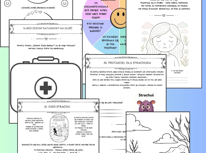 Tus-owe karty pracy KRAINA EMOCJI 1-4