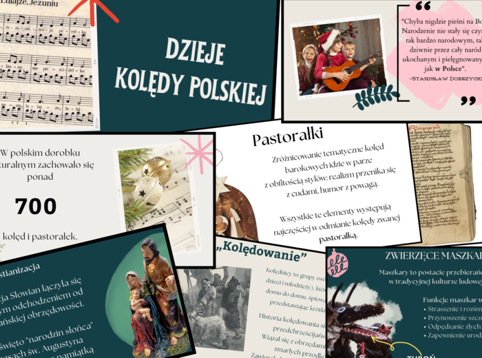 Prezentacja Multimedialna: Historia Kolęd Polskich, 30 slajdów | Materiały Dydaktyczne