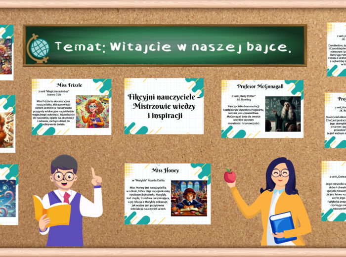 Gazetka Fikcyjni Nauczyciele - Dzień Nauczyciela