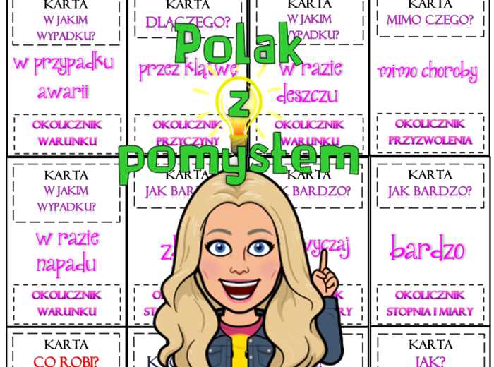 Karty "Części Zdania"