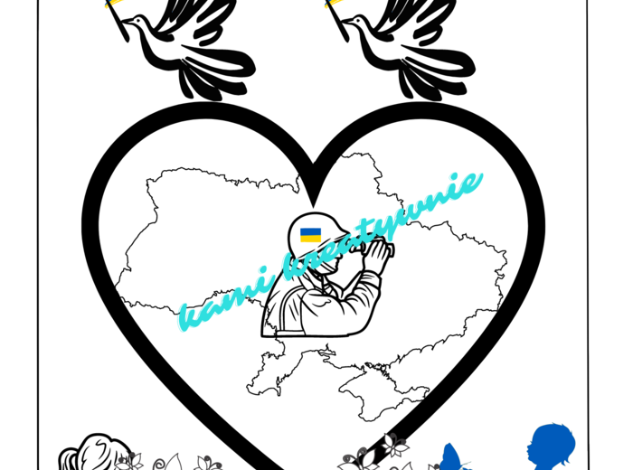 Kolorowanka patriotyczna - Chwała Ukrainie