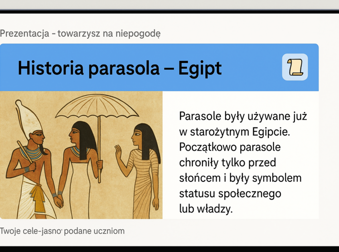 Prezentacja „Towarzysz na niepogodę"