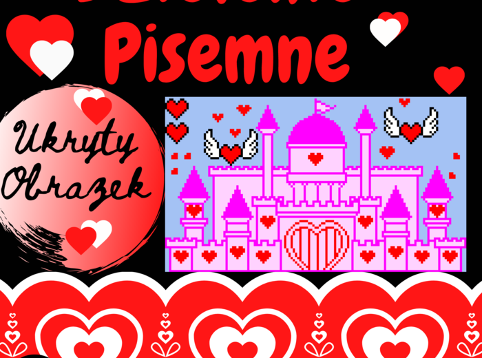 GRA Dzielenie Pisemne - Magiczny Zamek - UKRYTY OBRAZEK w Arkuszach Google, Excelu (edytowalny)