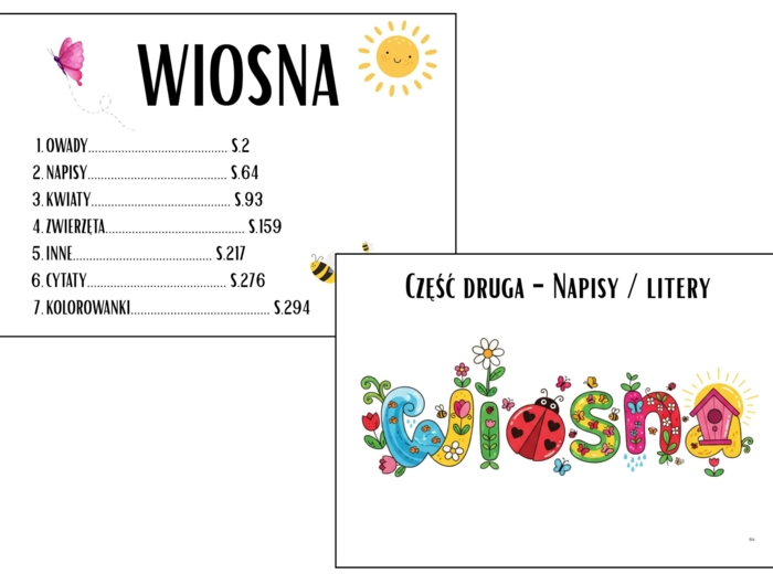 Pakiet ozdób wiosenno-wielkanocnych – 300 stron | Gazetki, dekoracje do klasy