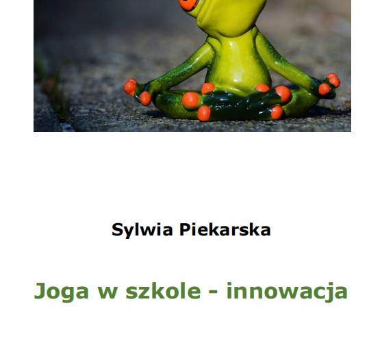 Innowacja pedagogiczna Joga w szkole