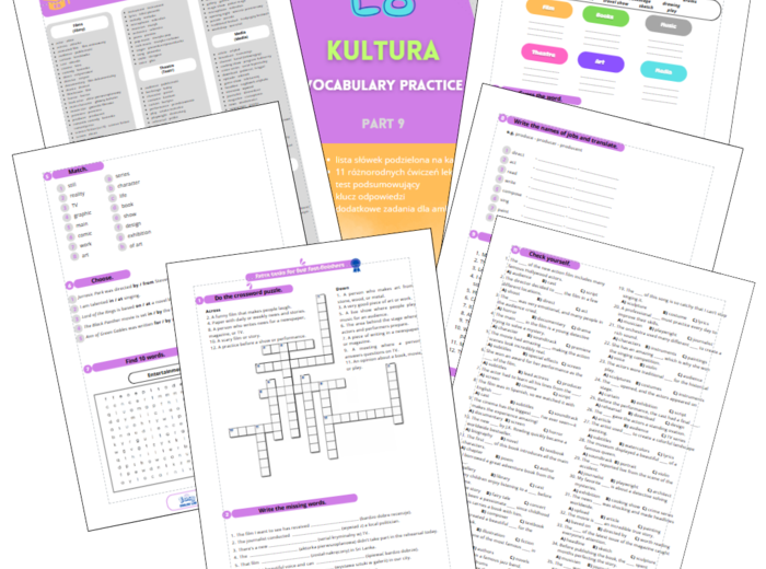 Egzamin Ósmoklasisty. Vocabulary Practice. Dział: Kultura