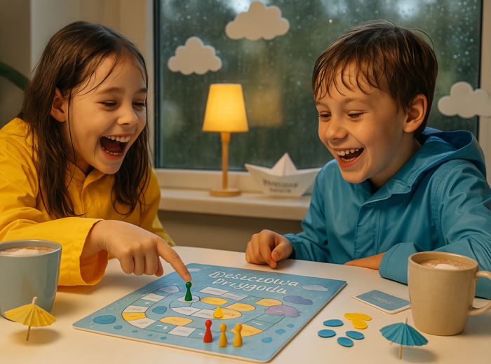 Gra planszowa „W deszczowym mieście”